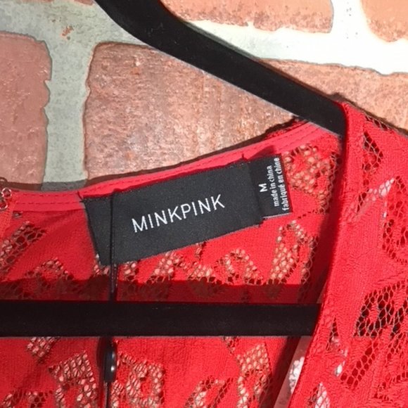 MINKPINK Starstruck Dress in Red - Picture 3 of 6